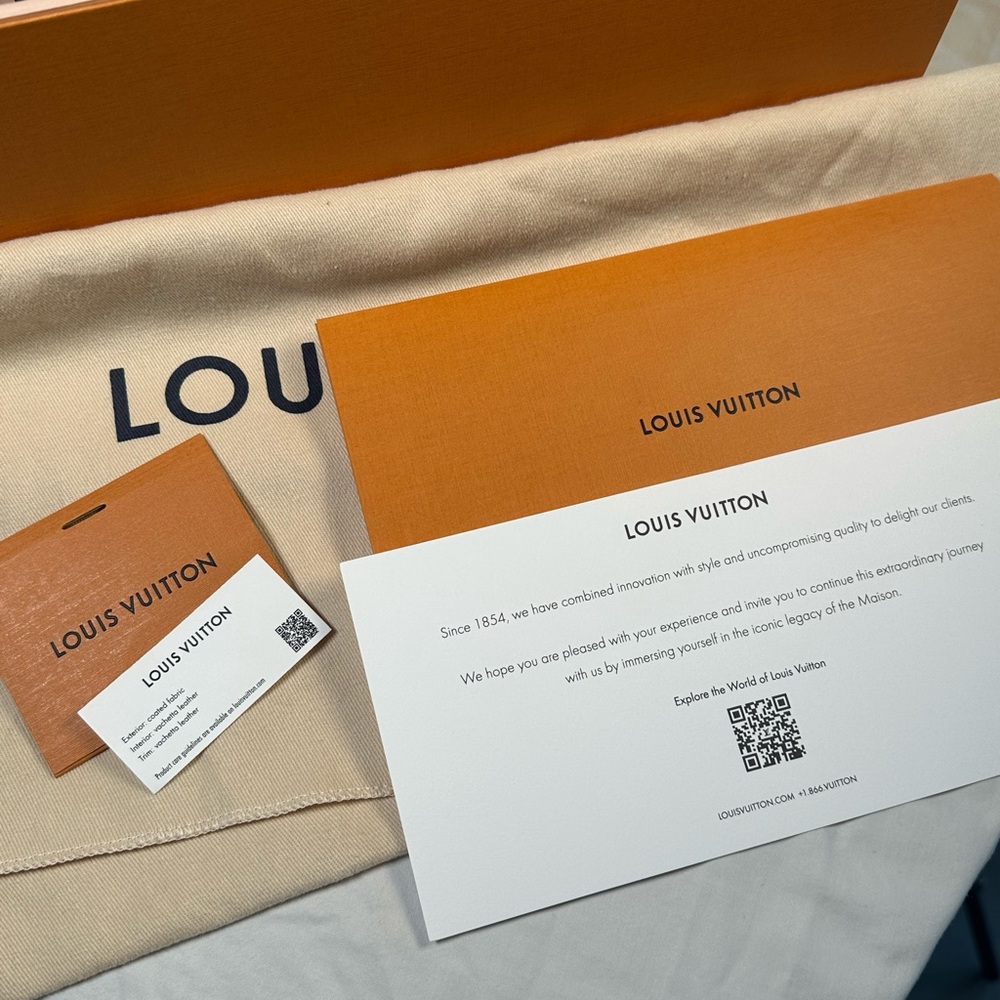 Louis Vuitton AVENUE SLINGBACK MONOGRAM MACASSAR ORANGE with Box and Dustbag - Picture 13 of 15